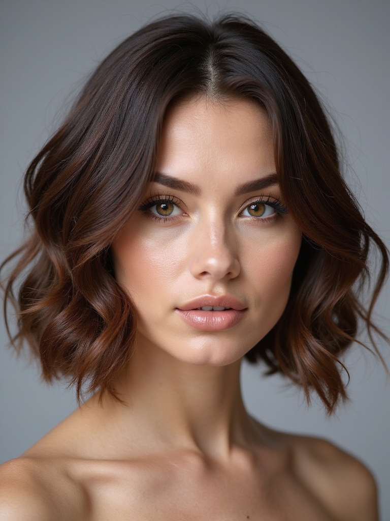 tapered angular bob for curls