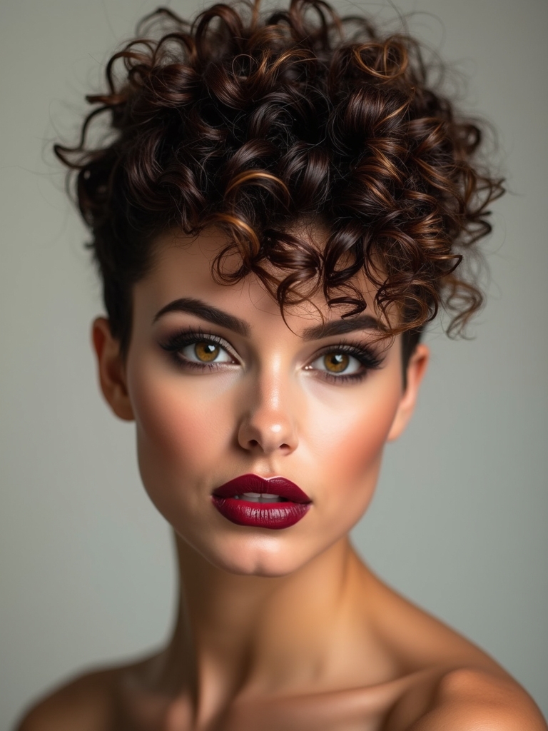 tapered sides voluminous crown