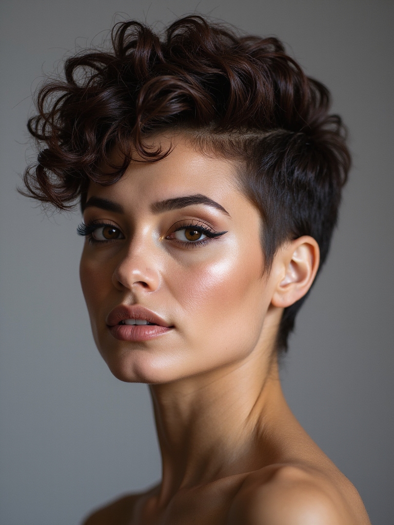 tapered sides voluminous crown