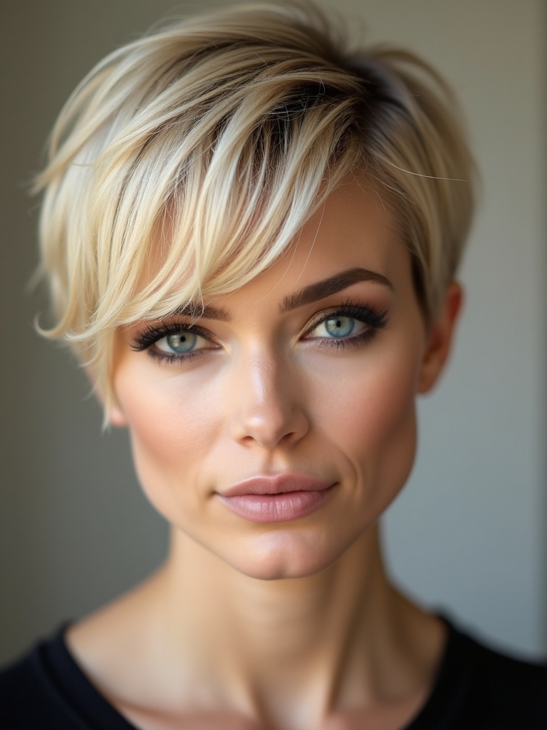 tapered textured pixie cut