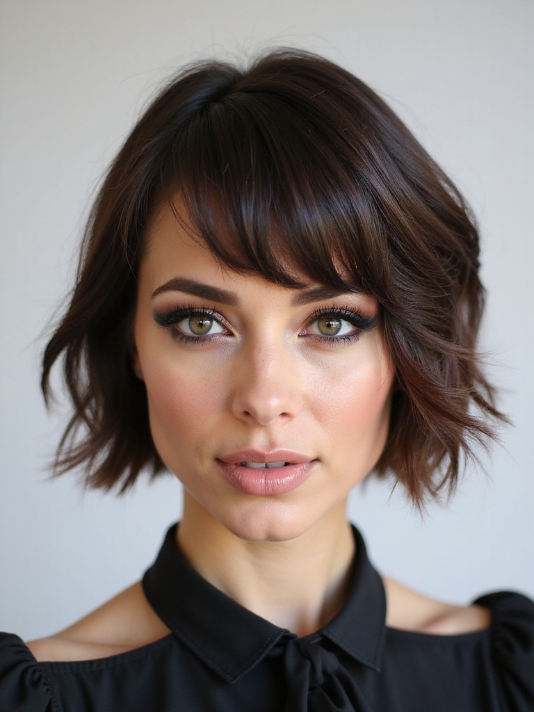 teasing mousse round brush technique