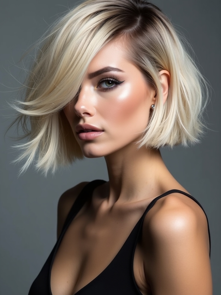 textured asymmetrical graduated layers