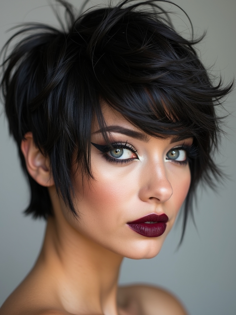 textured edgy cropped layers