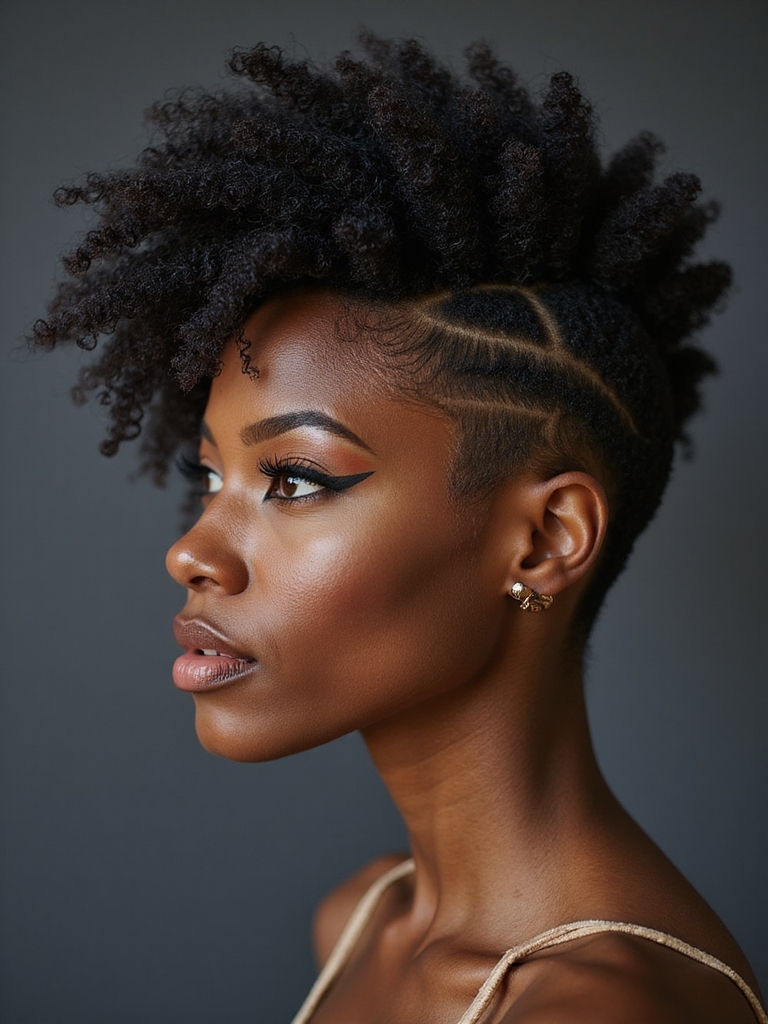 textured fade with volume