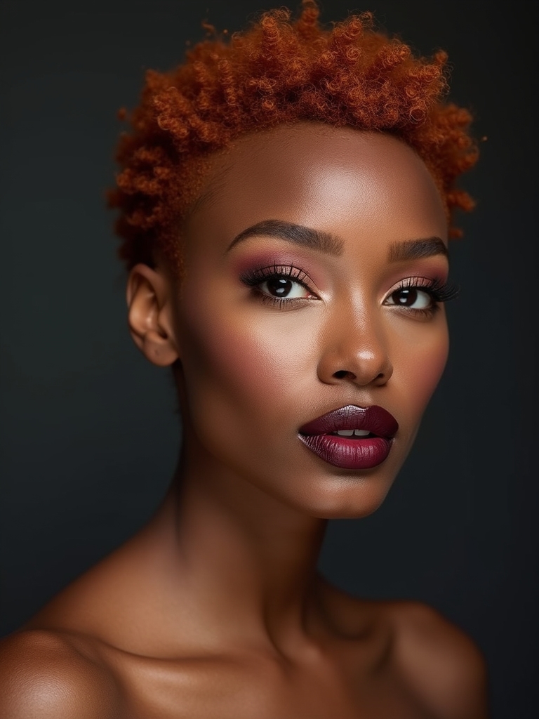 textured ginger pixie celebration