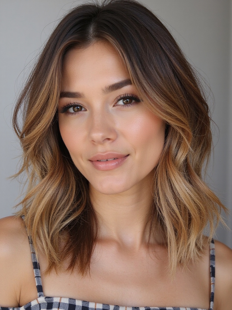 textured layered lob styling techniques