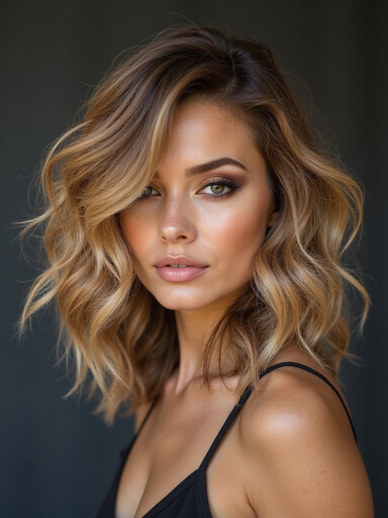 textured layered shag haircut