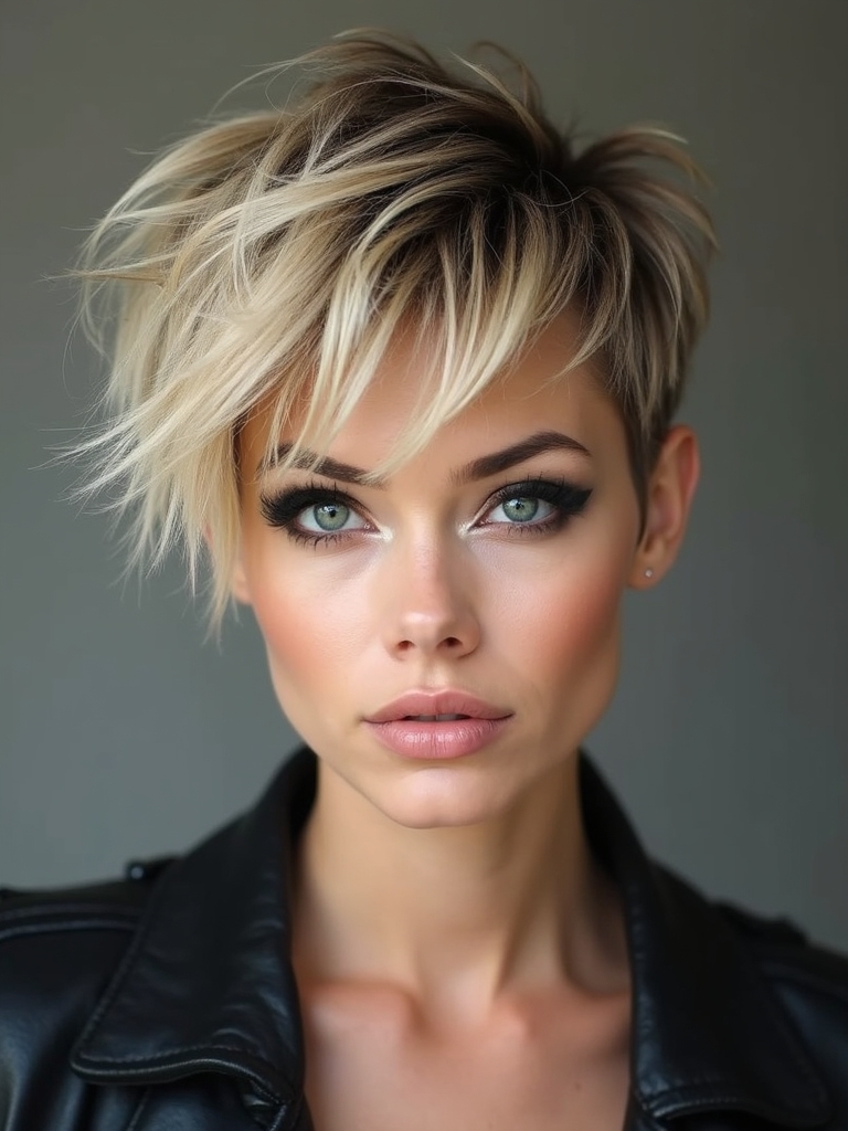 textured pixie with dimension