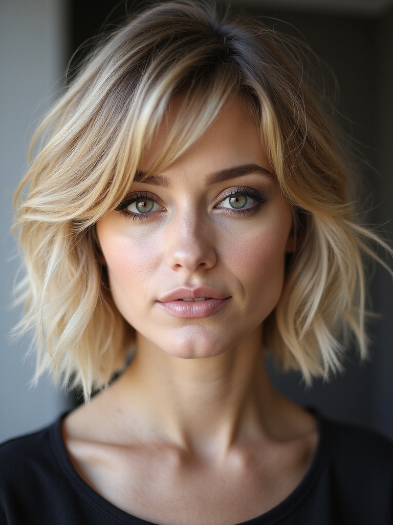 textured timeless bob chic
