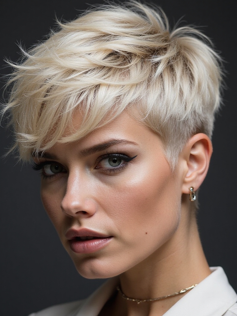 textured tousled layers for confidence