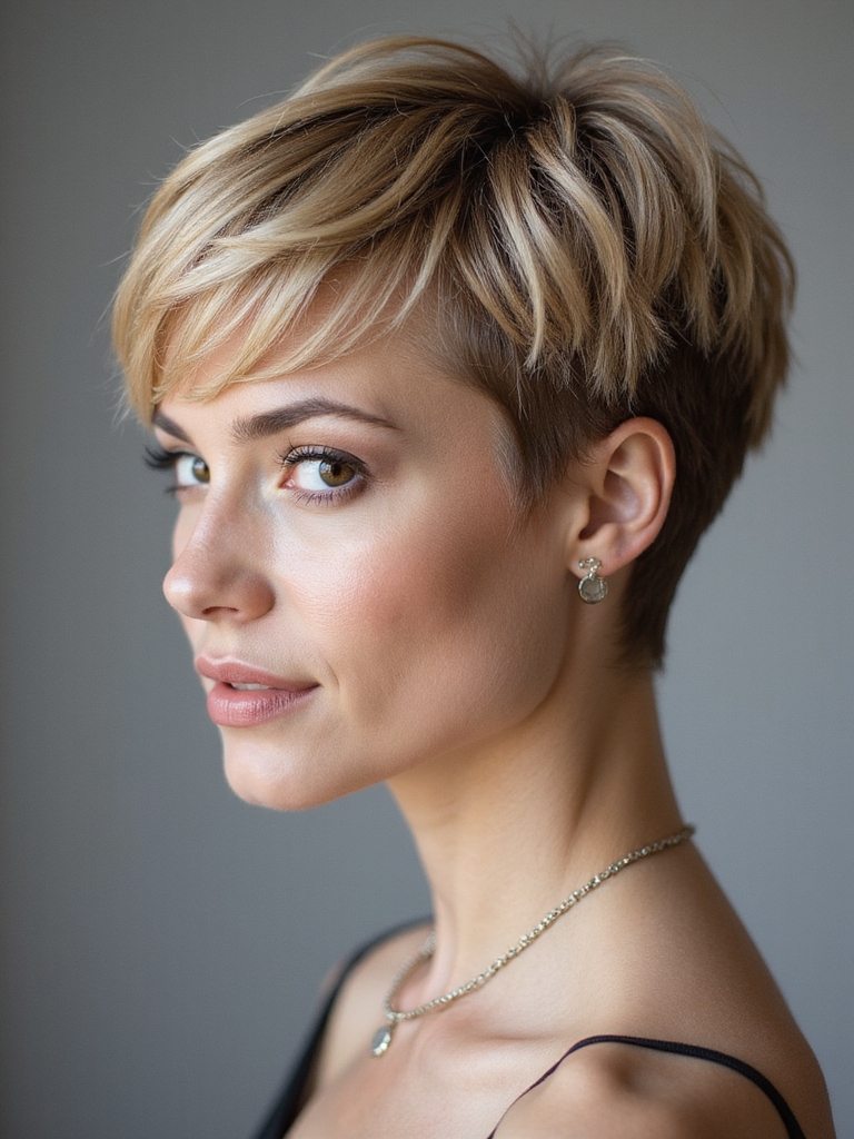 textured versatile bold pixie