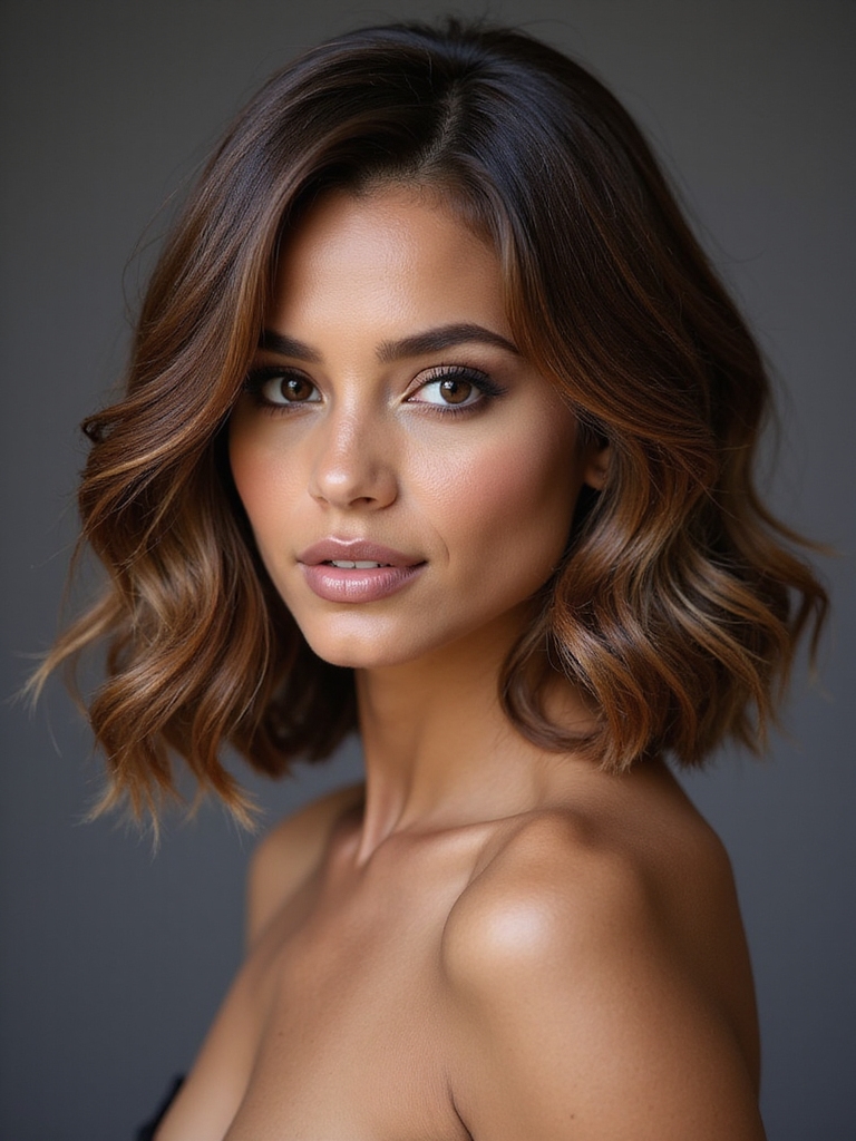 textured waves with side part