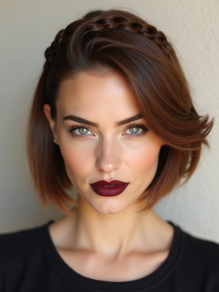 timeless french braid bob
