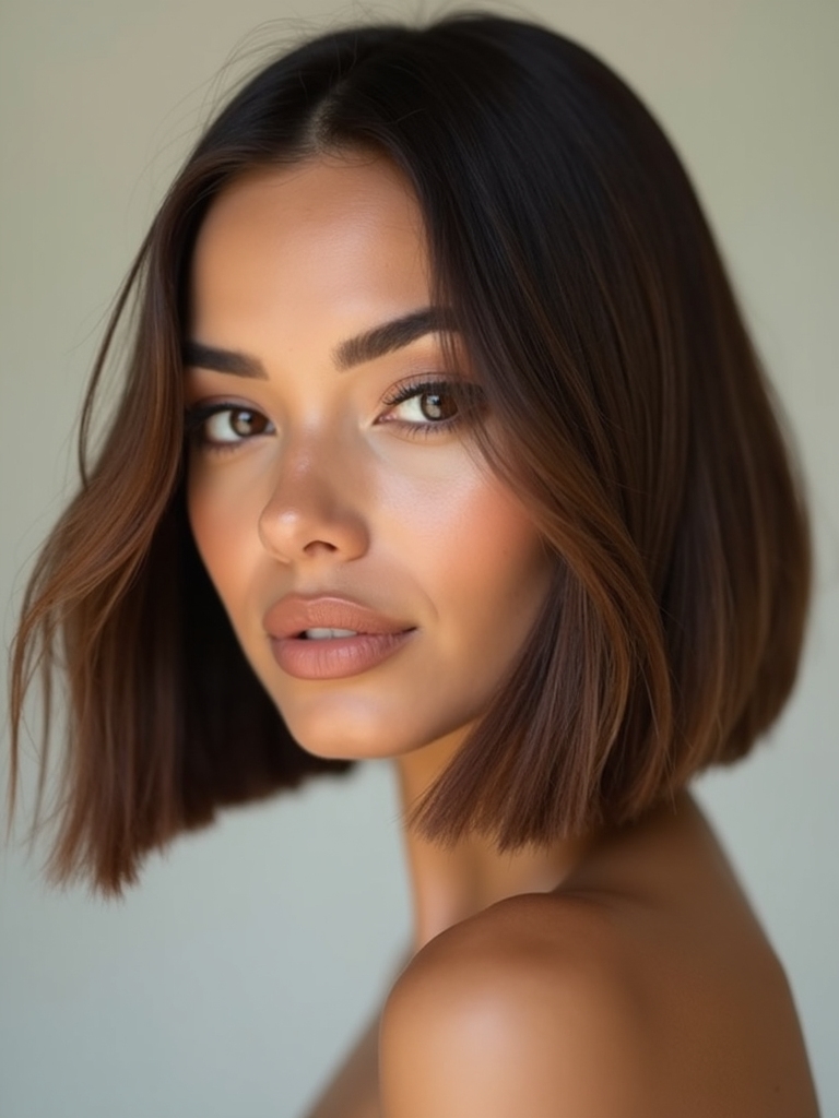 timeless low maintenance face framing bob