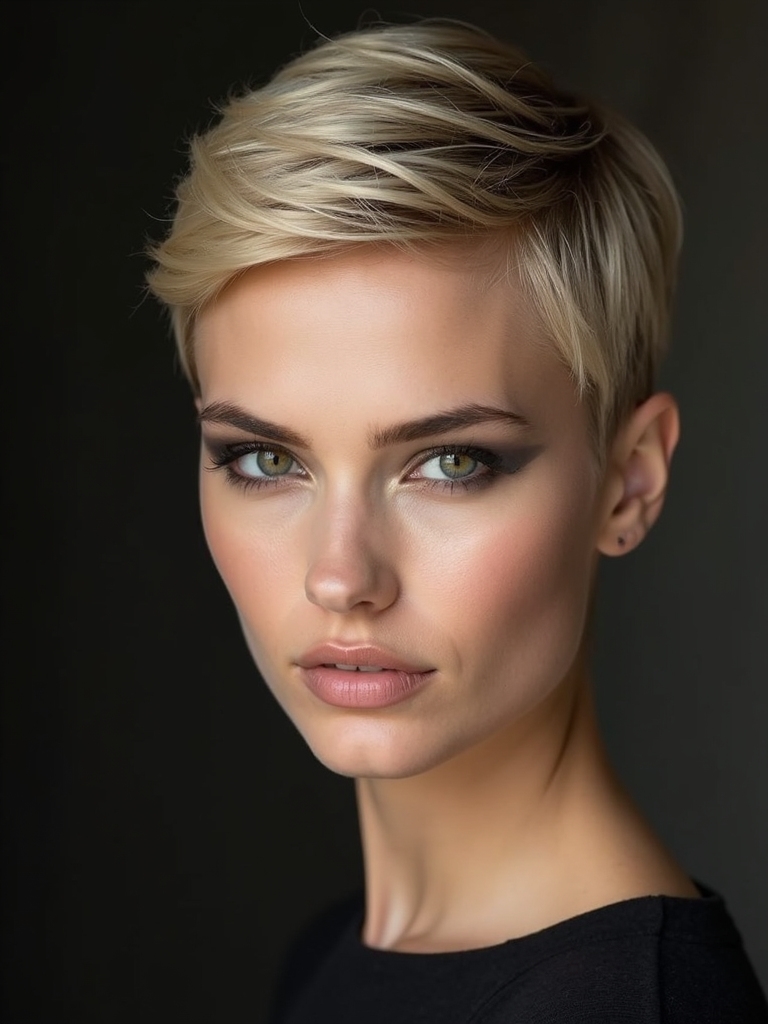 timeless low maintenance pixie cut