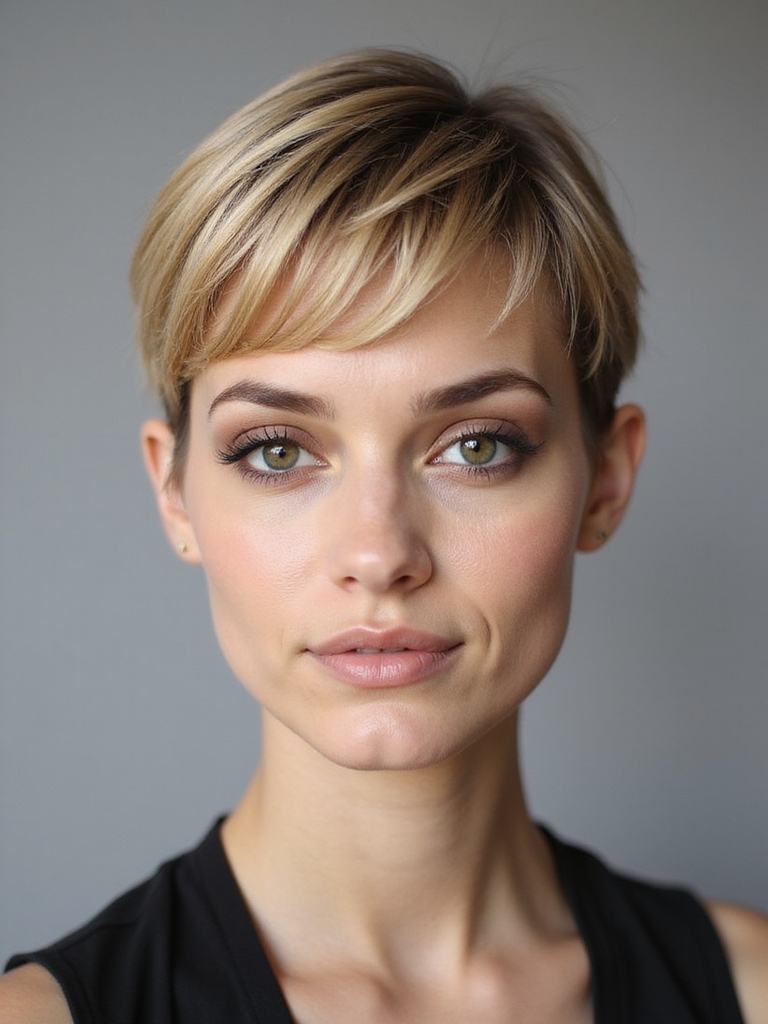 timeless low maintenance pixie elegance