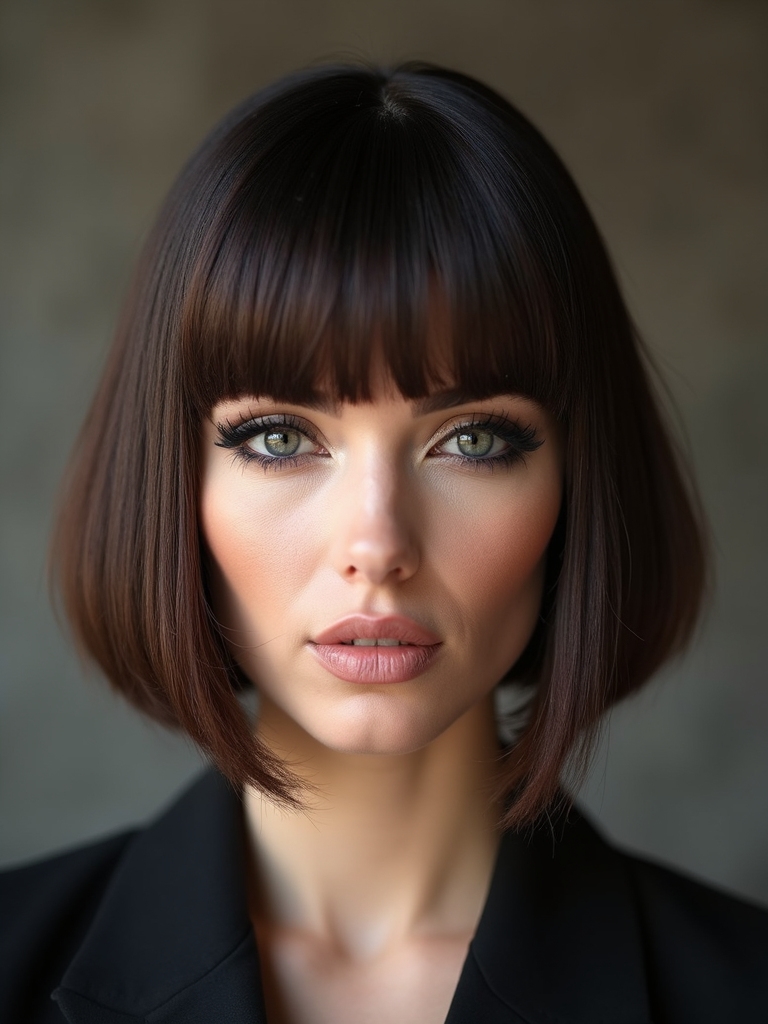 timeless low maintenance straight bob