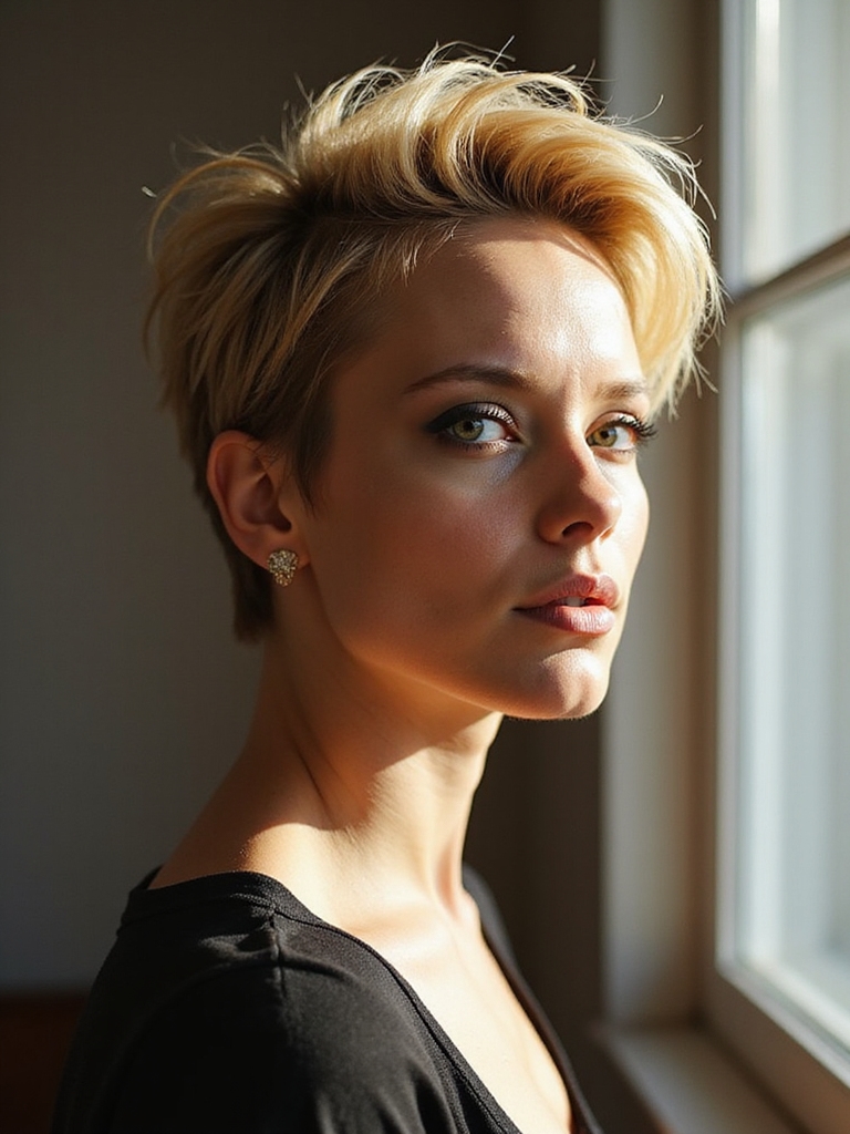 timeless textured low maintenance pixie