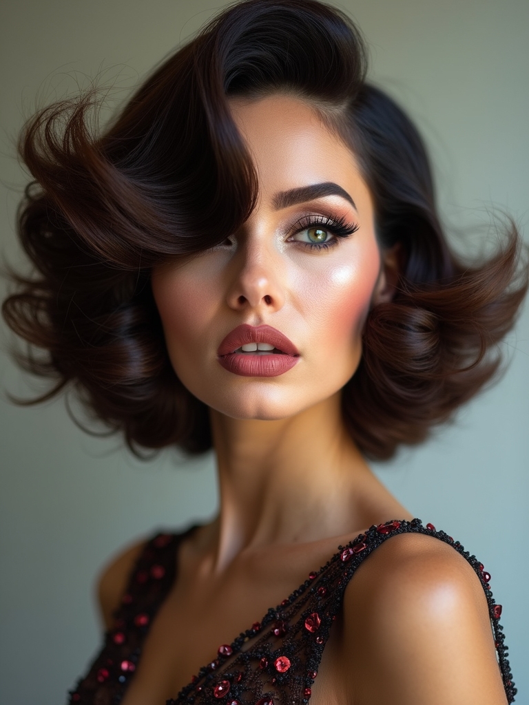 tousled layered modern shag wolf