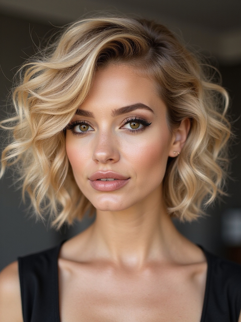 tousled voluminous finger styled pixie