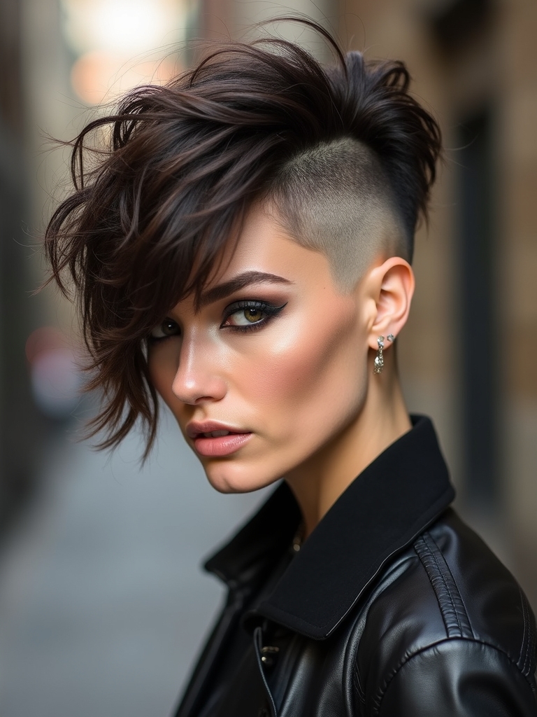 undercut bob with attitude