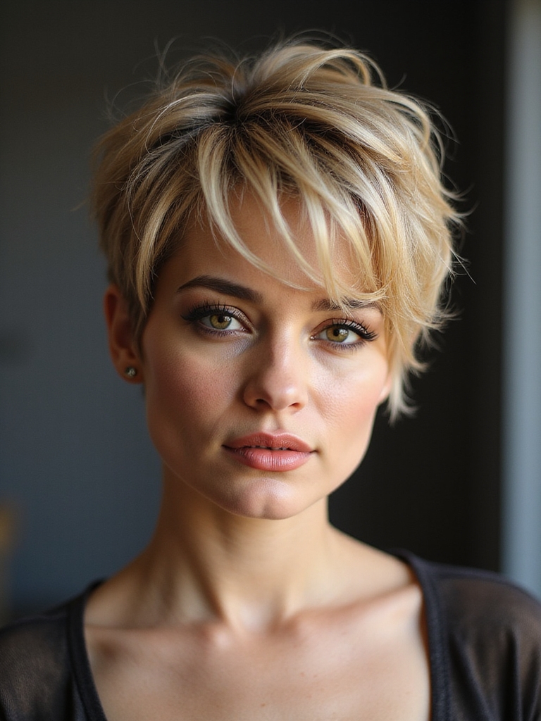 undercut pixie adds dimension