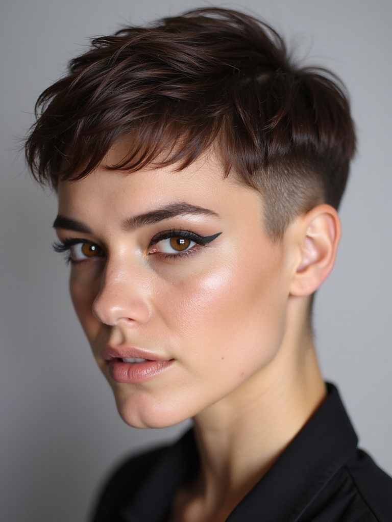 undercut pixie tailored styling