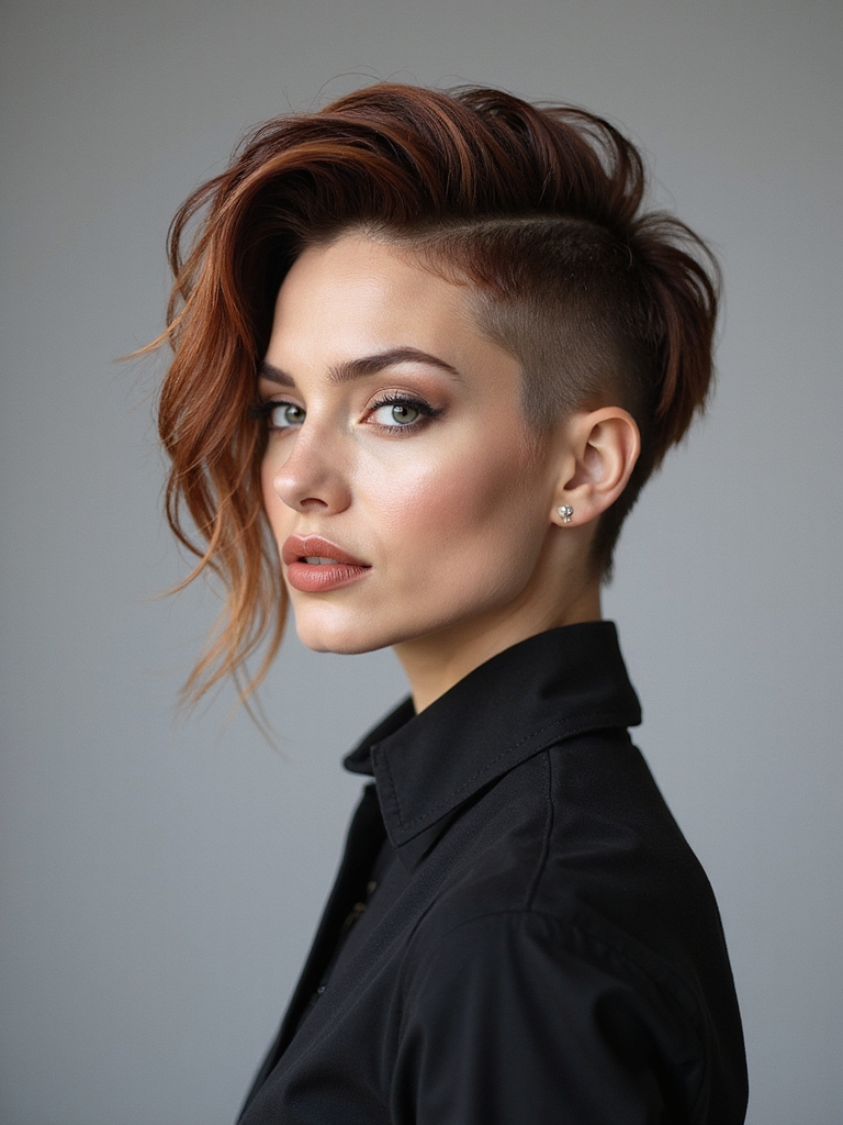 undercut pixie with edge
