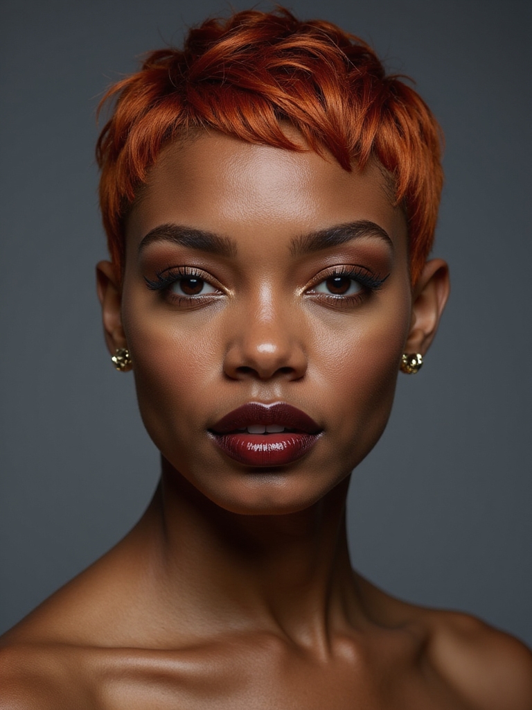 versatile ginger pixie styling