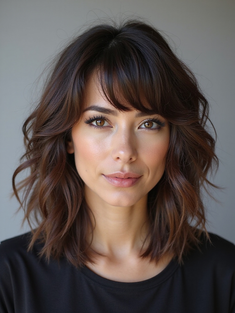 versatile layered shag haircut
