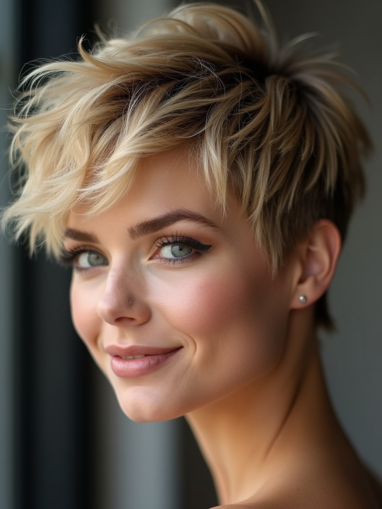 versatile layered short hair