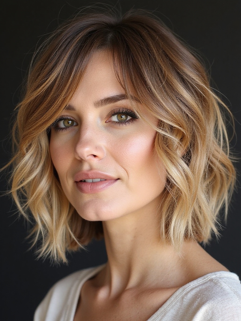 versatile medium length shag bob