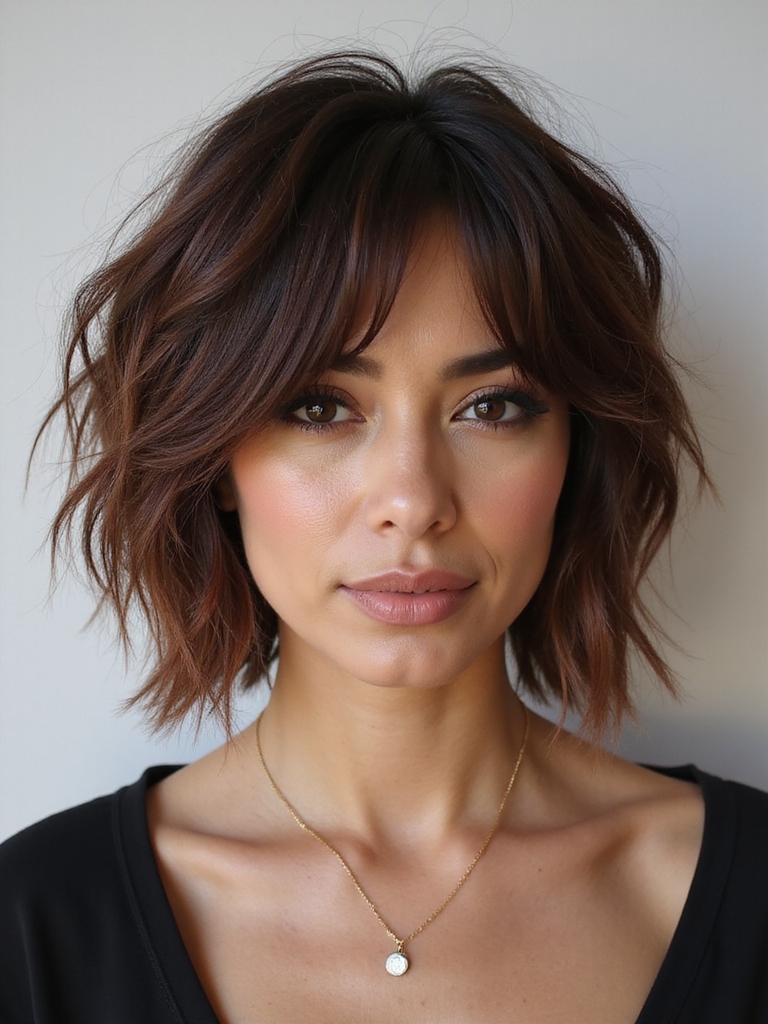 versatile medium shaggy bob