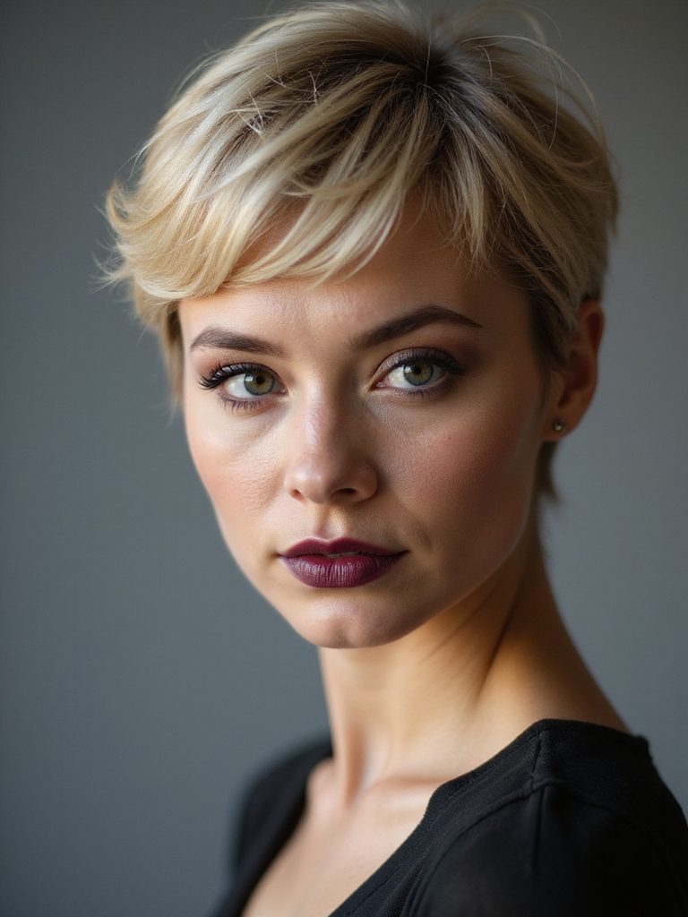 versatile pixie and bangs
