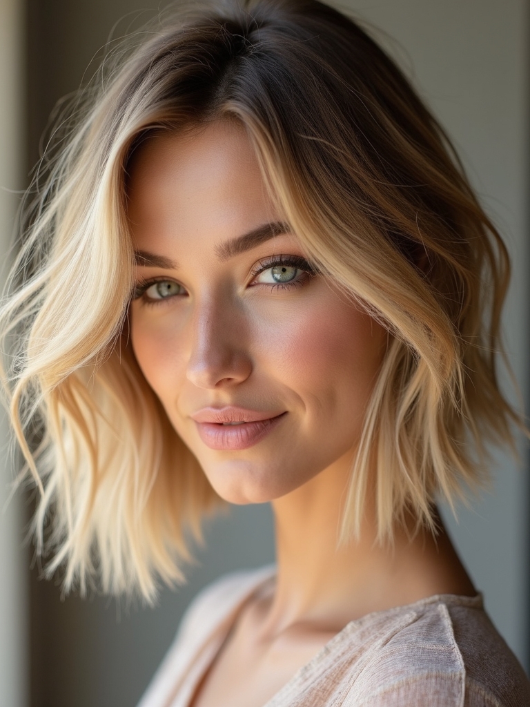 versatile shaggy bob styling