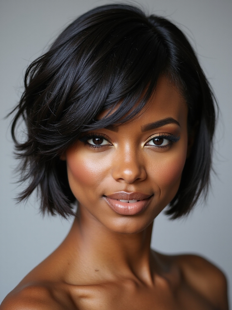 versatile side swept bob