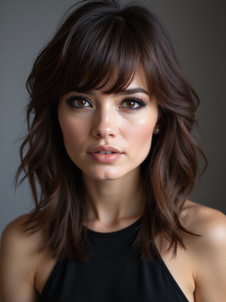 versatile styled shaggy layers