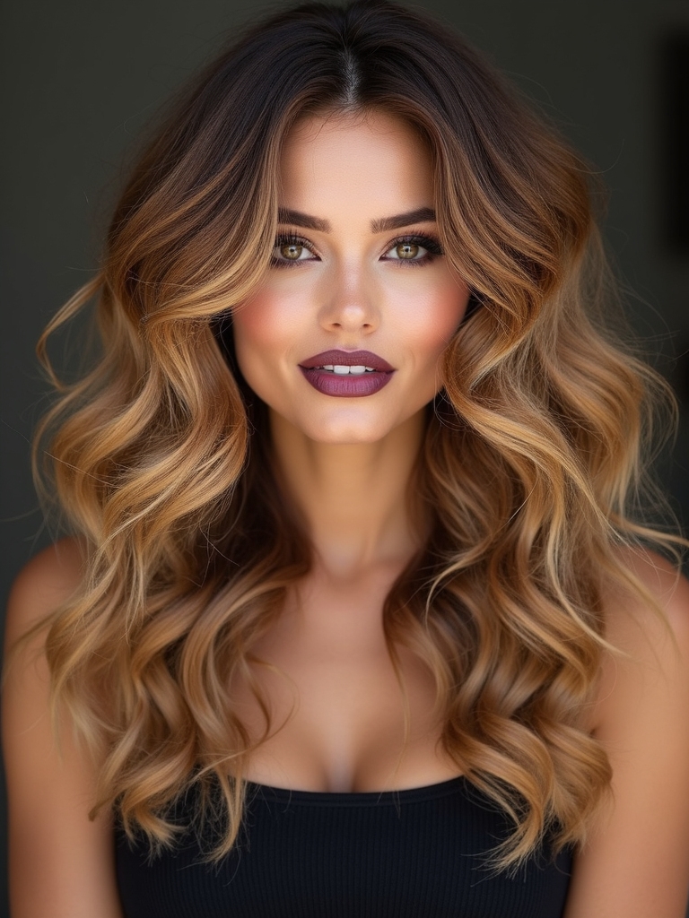 voluminous textured curly shag