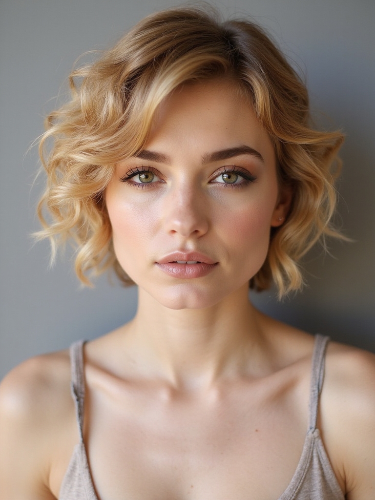 warm dimensional feminine curls