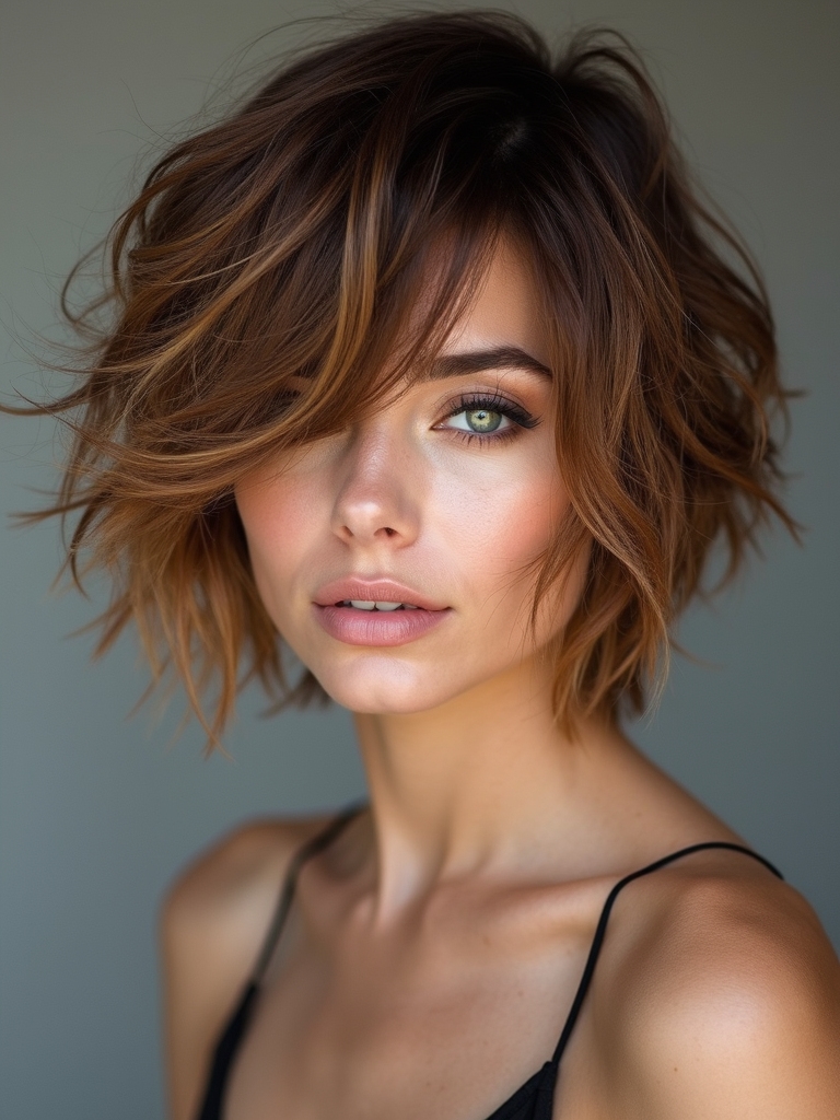 warm honey dimensional face framing