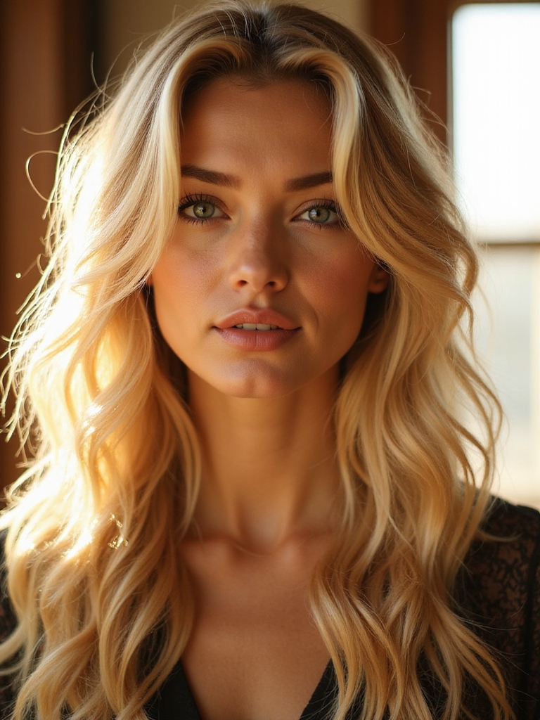 warm sun kissed buttery blonde