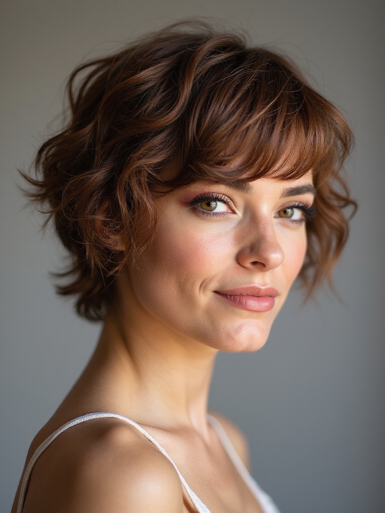 wavy pixie color ideas