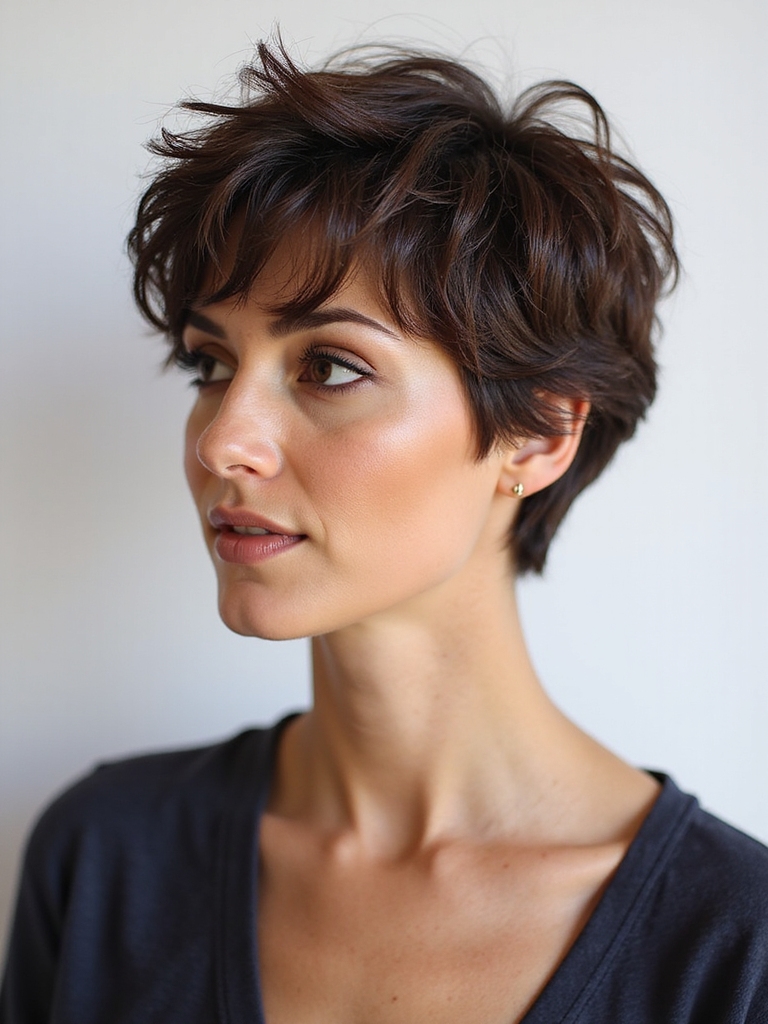 wavy pixie versatile textured styling