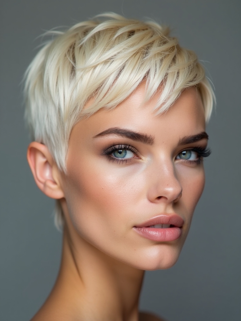 wear your blonde pixie confidently
