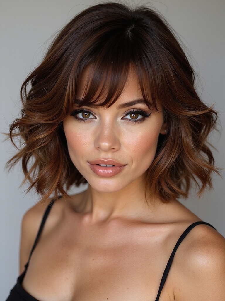 90s layered bob volume styles