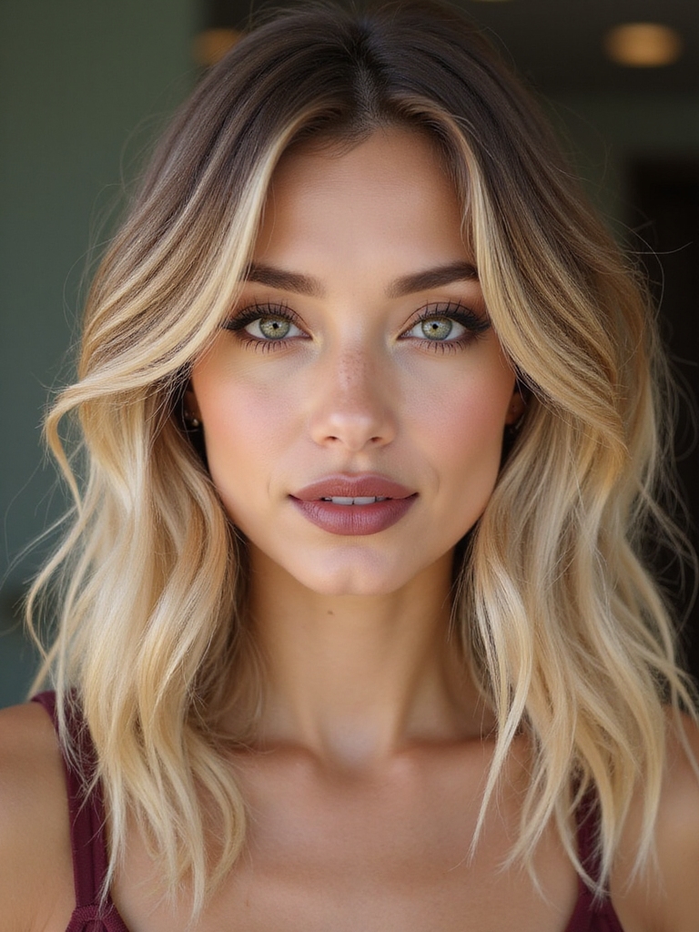 air dried textured sun kissed bob