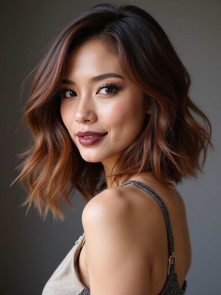 airy choppy textured ends