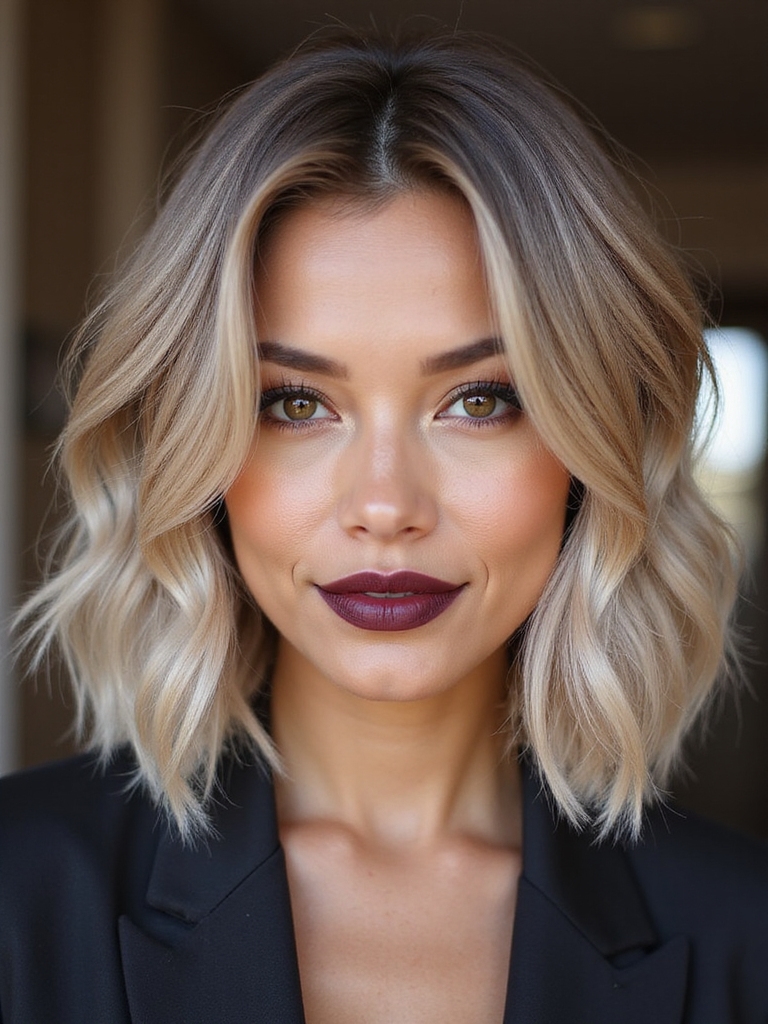 angled bob adds body