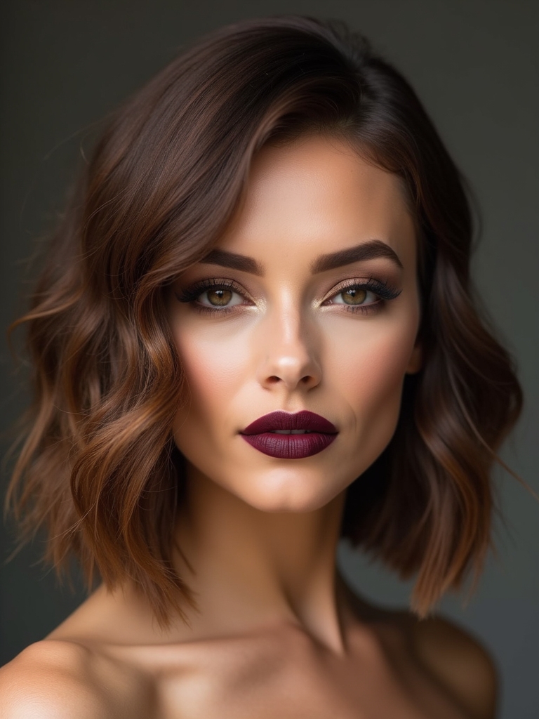angled bob with layers