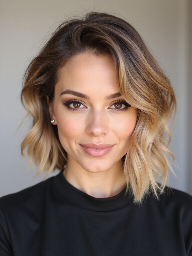 asymmetrical airy sculpted layers